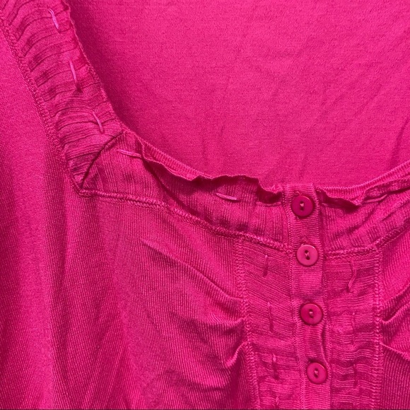 Cato Pink Soft Stretch Cardigan Sweater - Picture 2 of 5